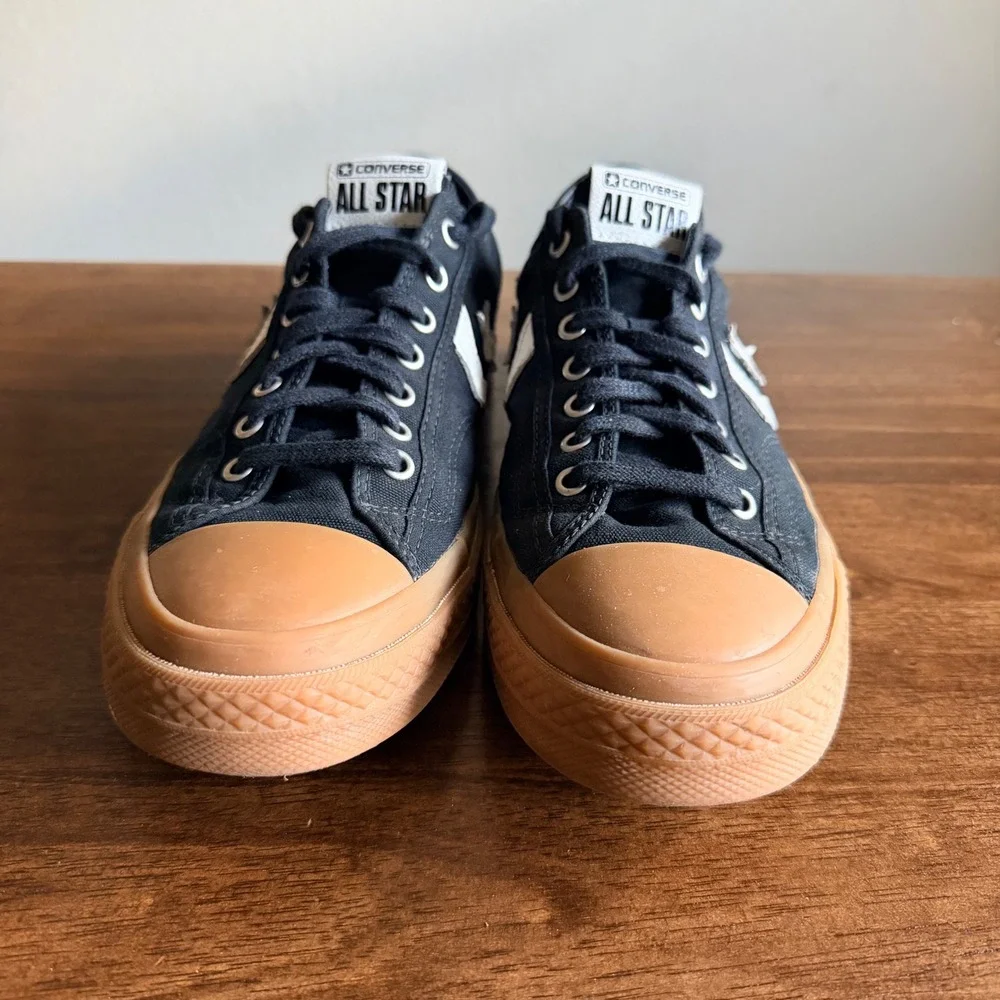 Converse Star Player 76 Black Gum Canvas Low Top Mens 8.5 Wos 10 A08847C